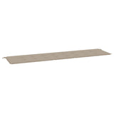 Vidaxl tuinbankkussen 200x50x4 cm oxford stof taupe
