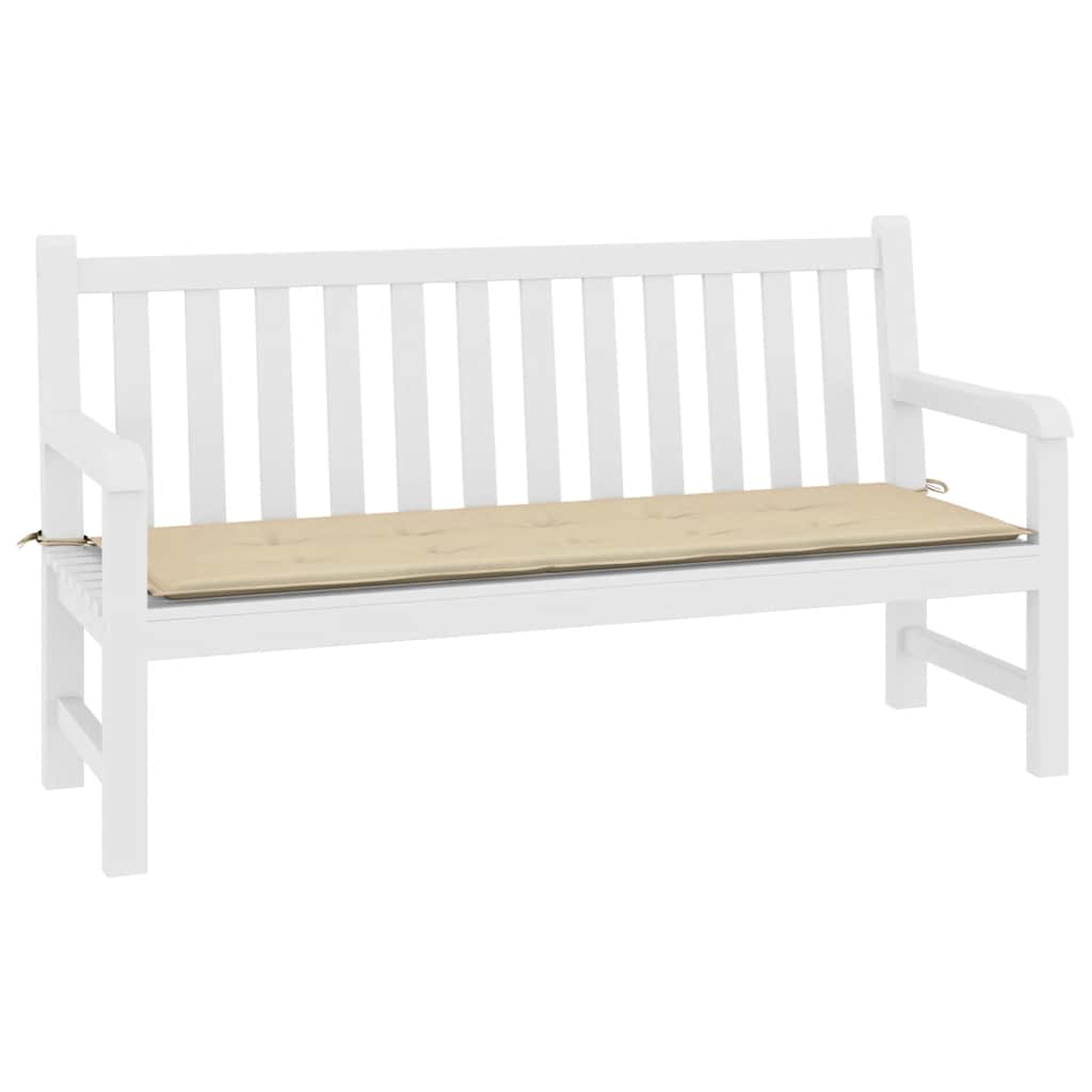 Vidaxl tuinbankkussen 200x50x4 cm oxford stof beige