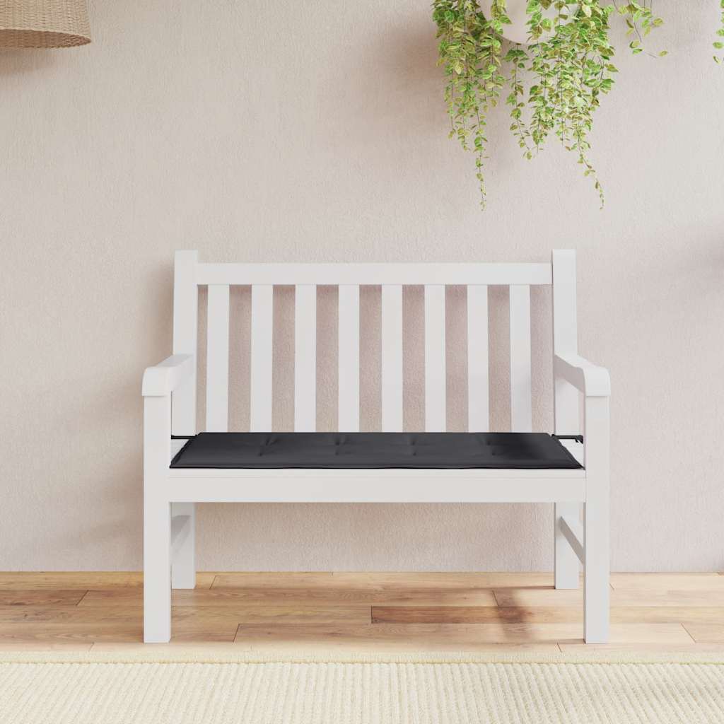 Vidaxl tuinbankkussen 120x50x4 cm oxford stof zwart