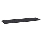 Vidaxl tuinbankkussen 180x50x4 cm oxford stof zwart