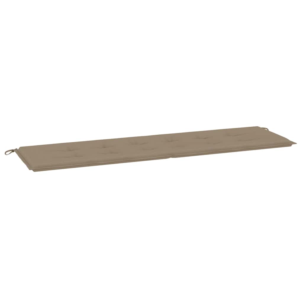 Vidaxl tuinbankkussen 180x50x4 cm oxford stof taupe
