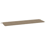 Vidaxl tuinbankkussen 180x50x4 cm oxford stof taupe