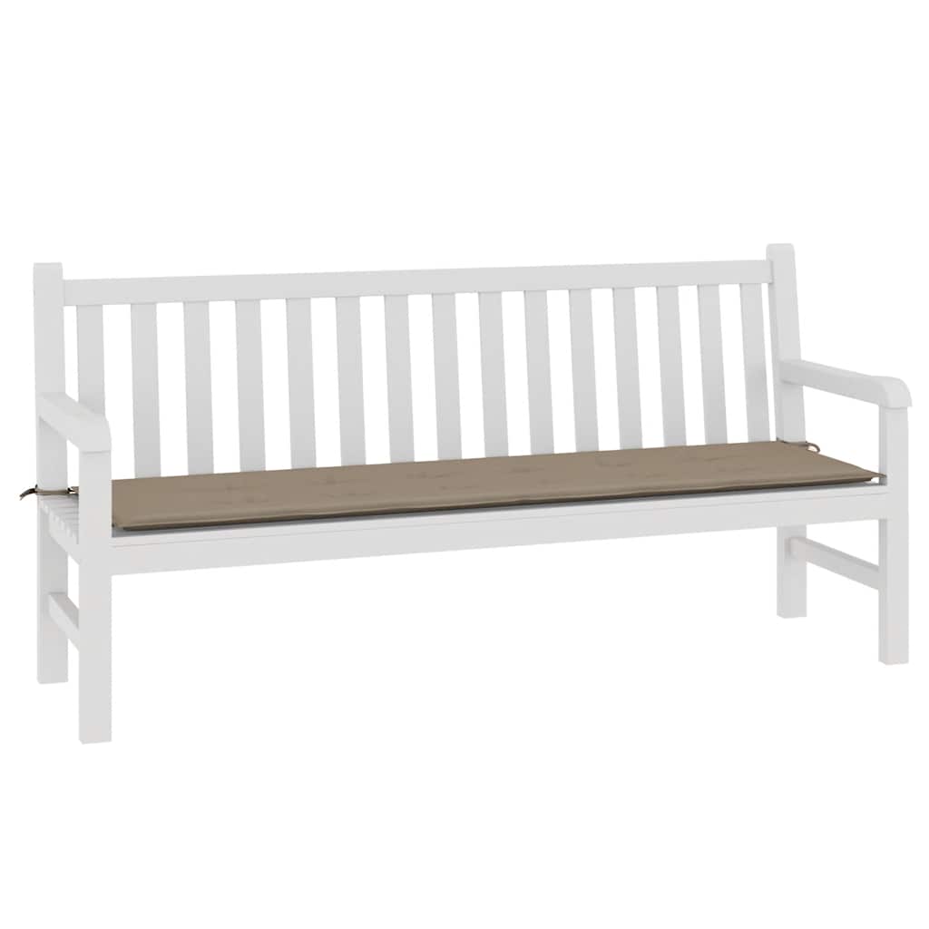 Vidaxl tuinbankkussen 180x50x4 cm oxford stof taupe