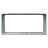 Vidaxl haardhoutschuur 330x92x153 cm gegalvaniseerd staal groen