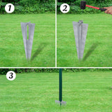 VidaXL Hek 25x1,7m staal groen