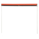 Vidaxl luifel uittrekbaar 250x150 cm oranje en bruin