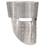 Vidaxl ridderhelm middeleeuws replica larp staal zilverkleurig
