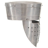 Vidaxl ridderhelm middeleeuws replica larp staal zilverkleurig