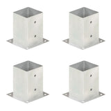 Vidaxl paalankers 4 st 101 mm gegalvaniseerd metaal