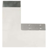 Vidaxl paalverbindingen 4 st l-vorm 71x71 mm gegalvaniseerd metaal