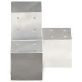 Vidaxl paalverbindingen 4 st y-vorm 101x101 mm gegalvaniseerd metaal