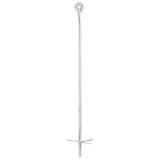 Vidaxl grondankers 4 st 10x60 cm gegalvaniseerd metaal