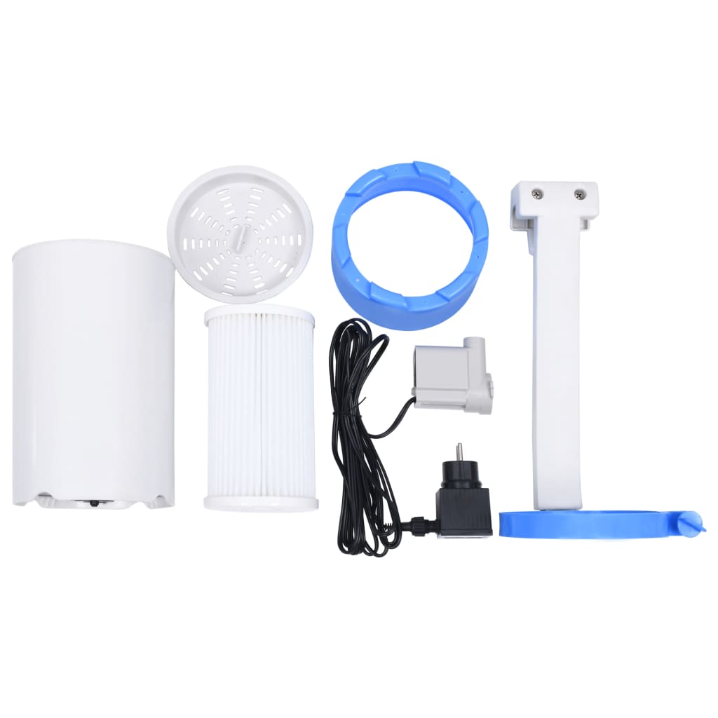 Vidaxl zwembadskimmer hangend en pomp met adapter 16 cm kunststof