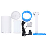 Vidaxl zwembadskimmer hangend en pomp met adapter 16 cm kunststof