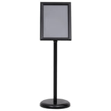 Vidaxl posterstandaard a4 aluminiumlegering zwart