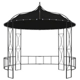 Vidaxl prieel rond 300x290 cm antraciet