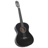 Vidaxl 12-delige gitaarset klassiek beginner 4 4 39 zwart