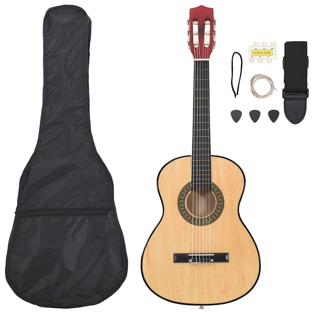Vidaxl 8-delige gitaarset klassiek beginner 3 4 36