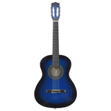 Vidaxl gitaar klassiek beginner en kinderen 3 4 36 blauw