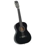Vidaxl gitaar klassiek beginner en kinderen 3 4 36 zwart