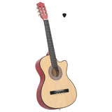 Vidaxl gitaar cutaway met 6 snaren western akoestisch 38 lindenhout