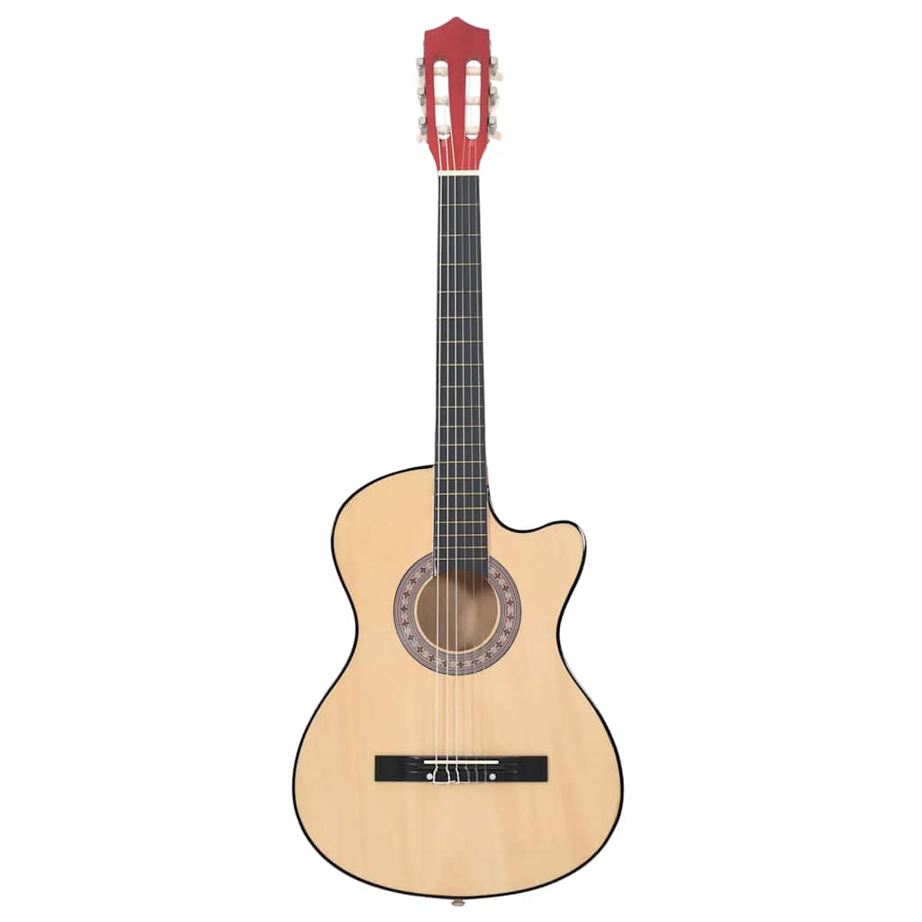 Vidaxl gitaar cutaway met 6 snaren western akoestisch 38 lindenhout