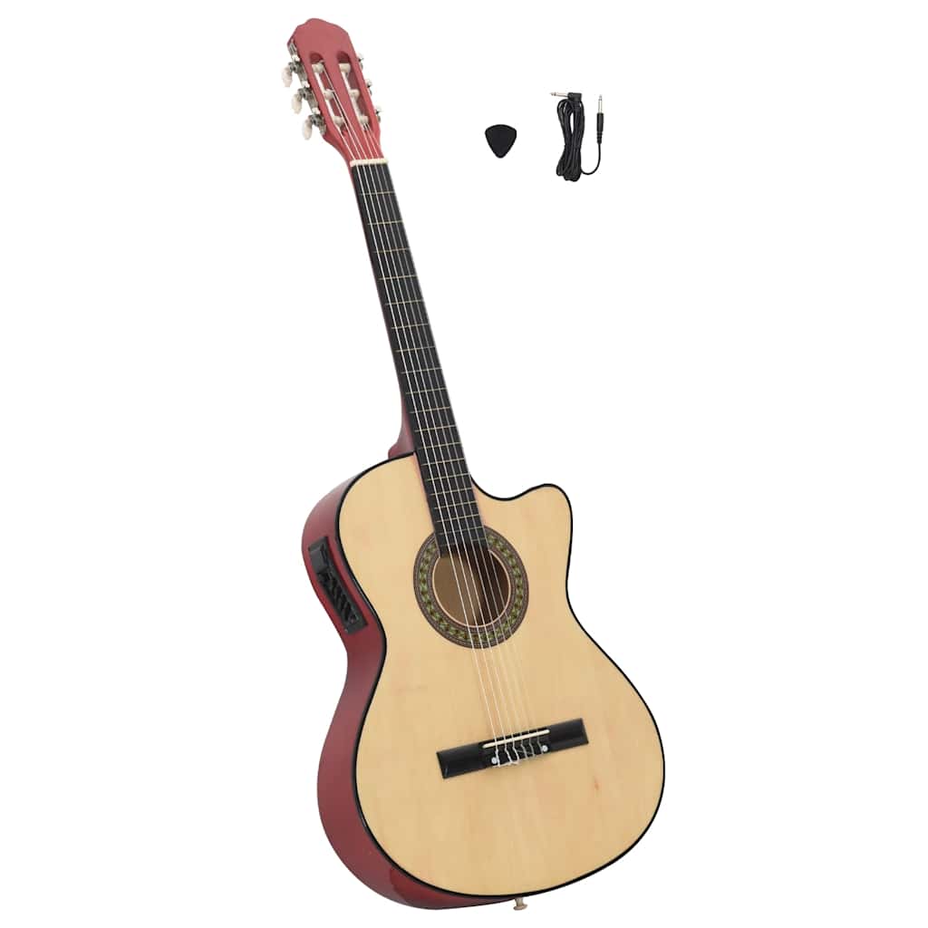 Vidaxl gitaar cutaway met equalizer 6 snaren western klassiek