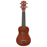 Vidaxl ukeleleset met tas voor kinderen sopraan 21'' donkerhoutkleurig