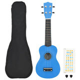 Vidaxl ukeleleset blauw met tas voor kinderen sopraan 23''