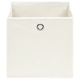Vidaxl opbergboxen 4 st 32x32x32 cm stof wit