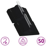 Vidaxl 50-delige kledinghangerset antislip fluweel zwart