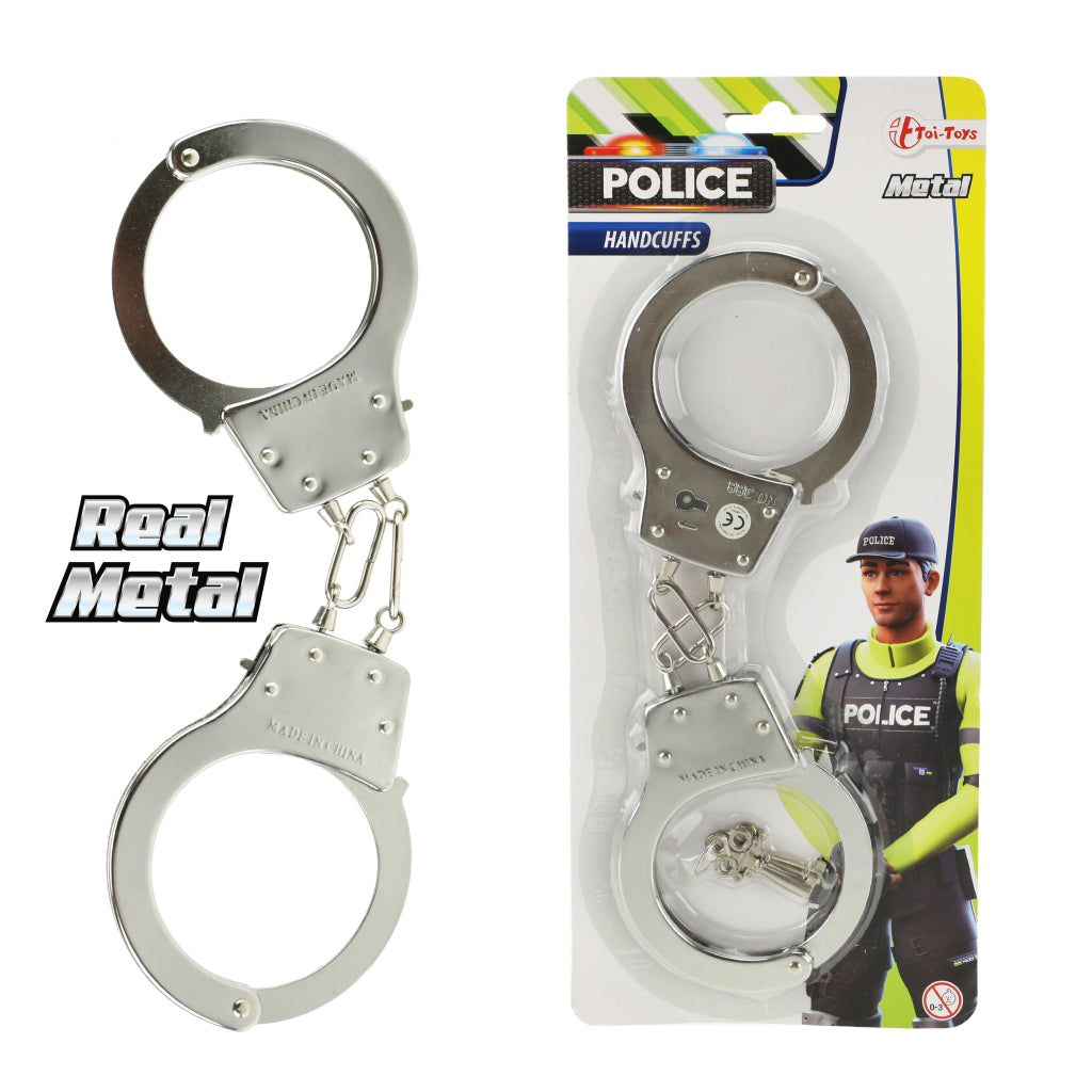 Toi-toys metalen politie handboeien 28 cm