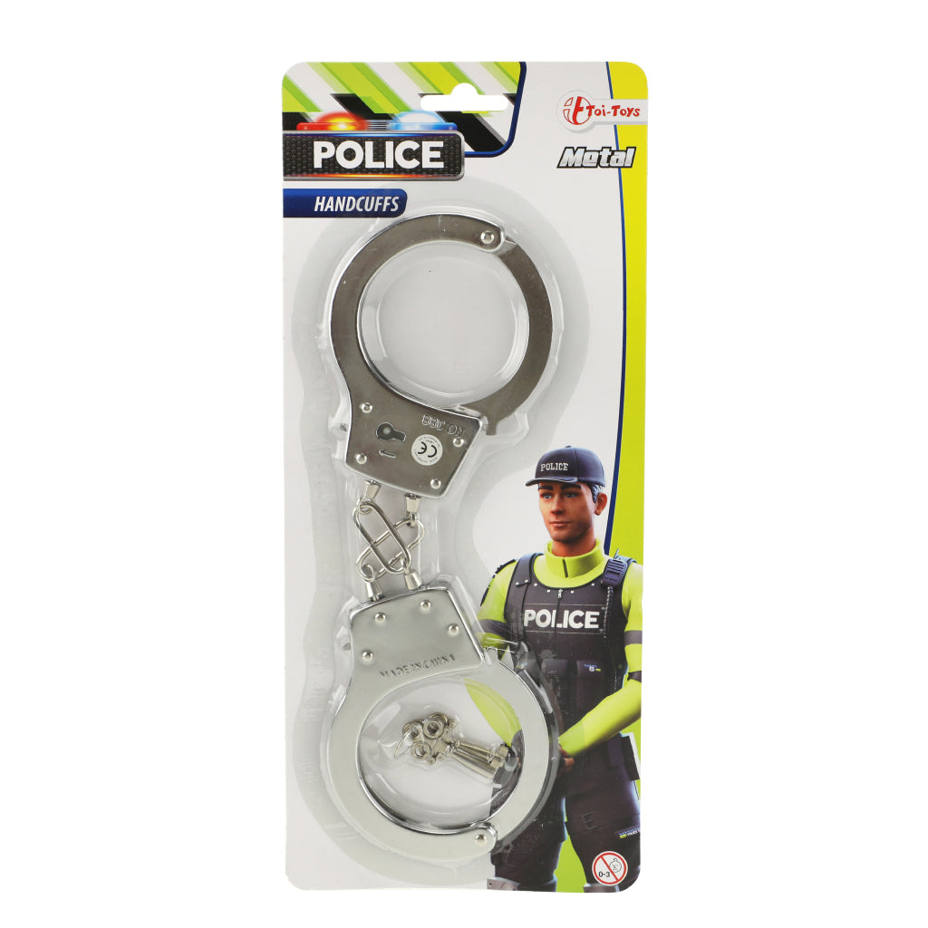 Toi-toys metalen politie handboeien 28 cm
