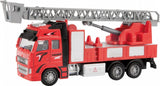 Metal Pull-back Brandweerwagen 1:38