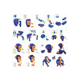 Toi-toys knutselpuzzel aap junior 25,8 cm blauw 59-delig