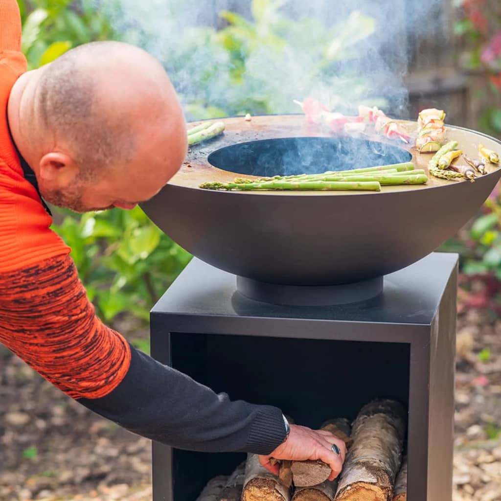 Redfire vuurschaal met barbecuegrill onyx met hoes 60 cm