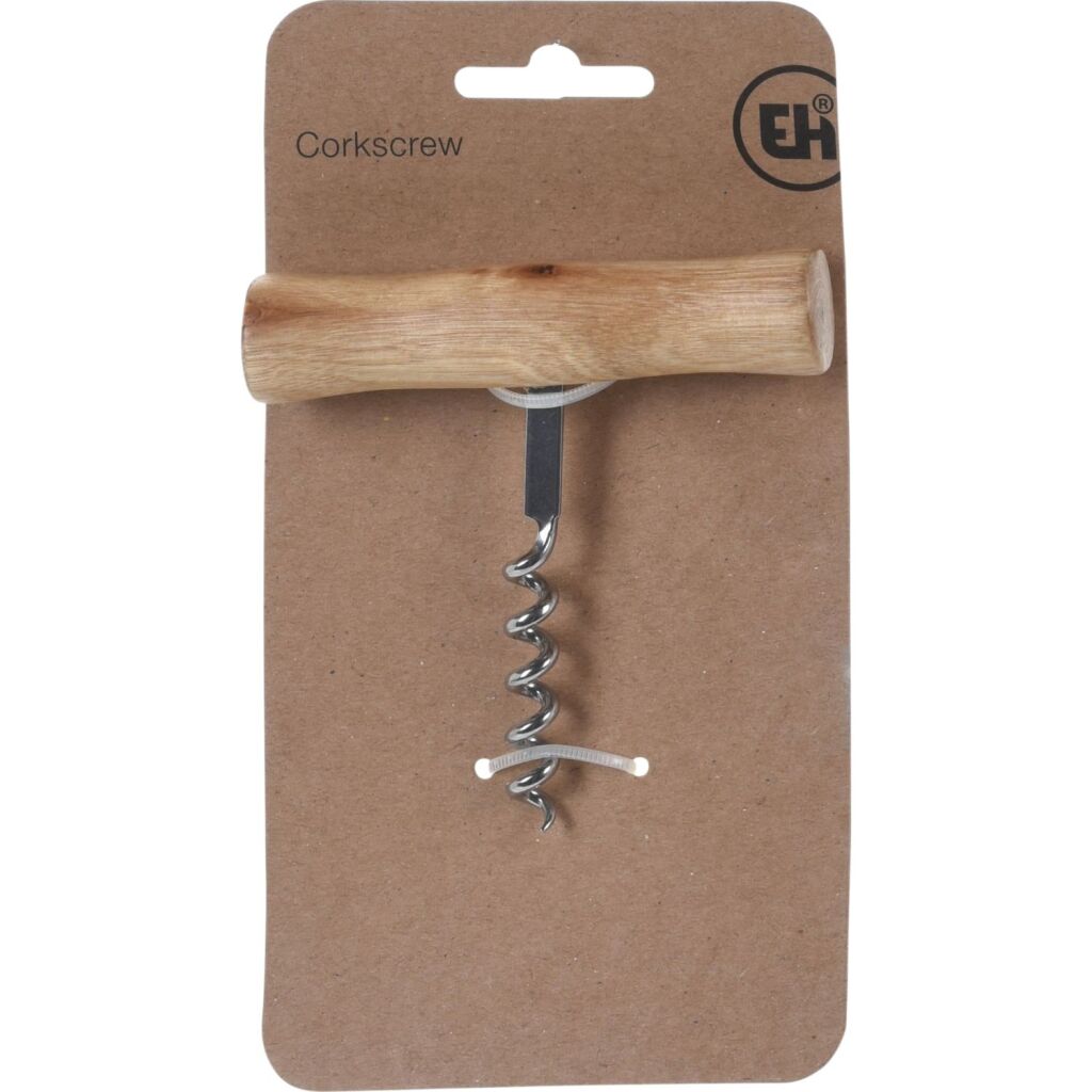 Excellent houseware kurkentrekker met houten handvat