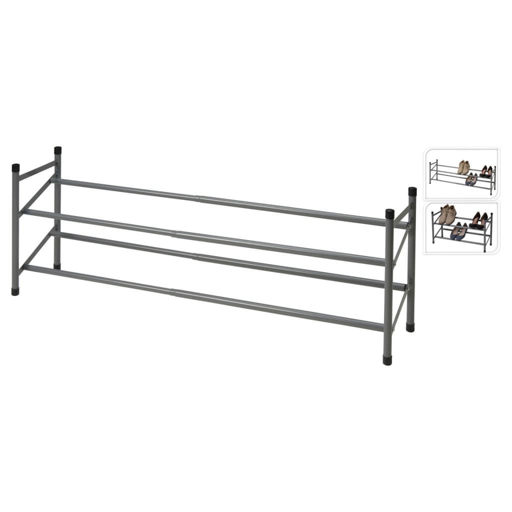 Storage solutions schoenenrek met 2 lagen (61,5-115)x23x38 cm