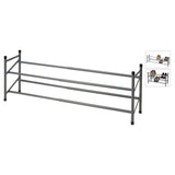Storage solutions schoenenrek met 2 lagen (61,5-115)x23x38 cm