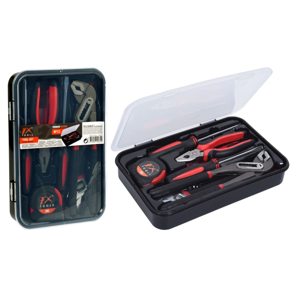 Fx-tools 9-delige gereedschapsset in koffer