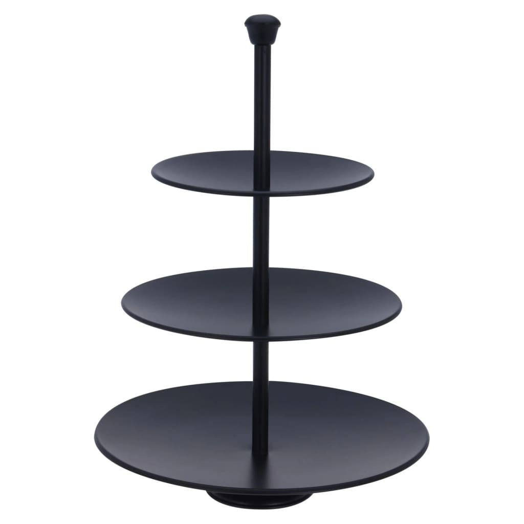 Excellent houseware etagère 3-laags 36,5 cm matzwart
