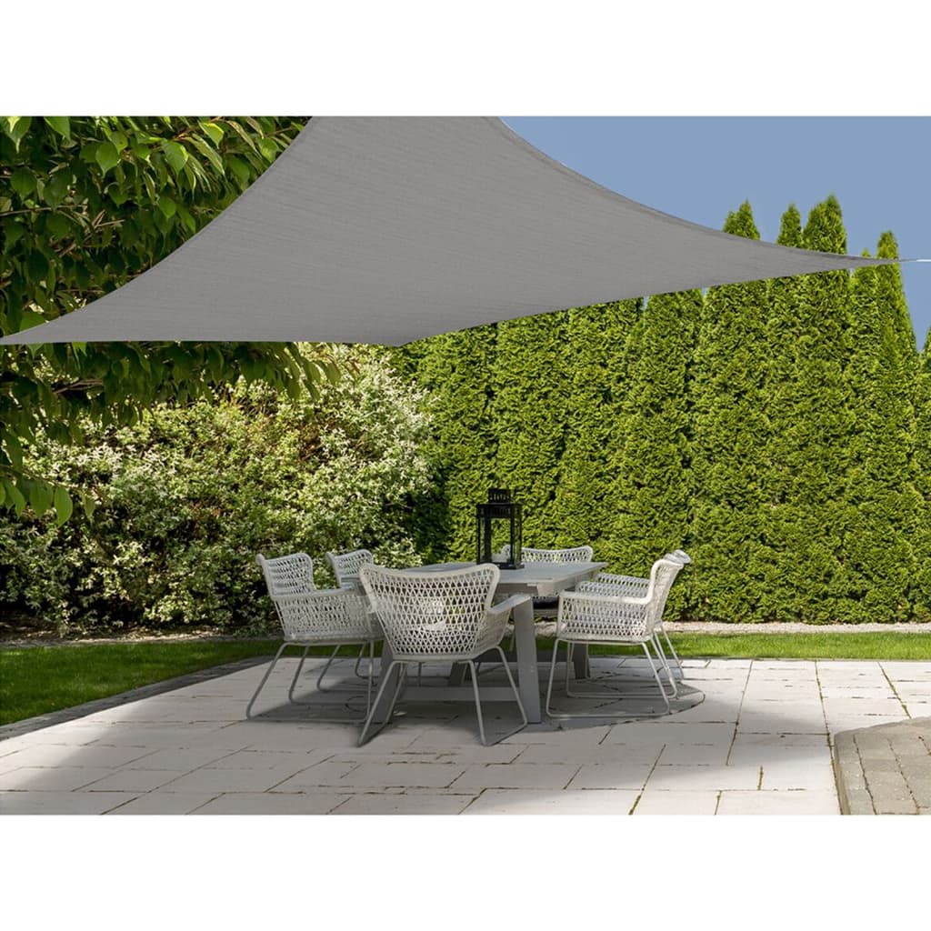 Progarden schaduwdoek vierkant 5x5 m grijs