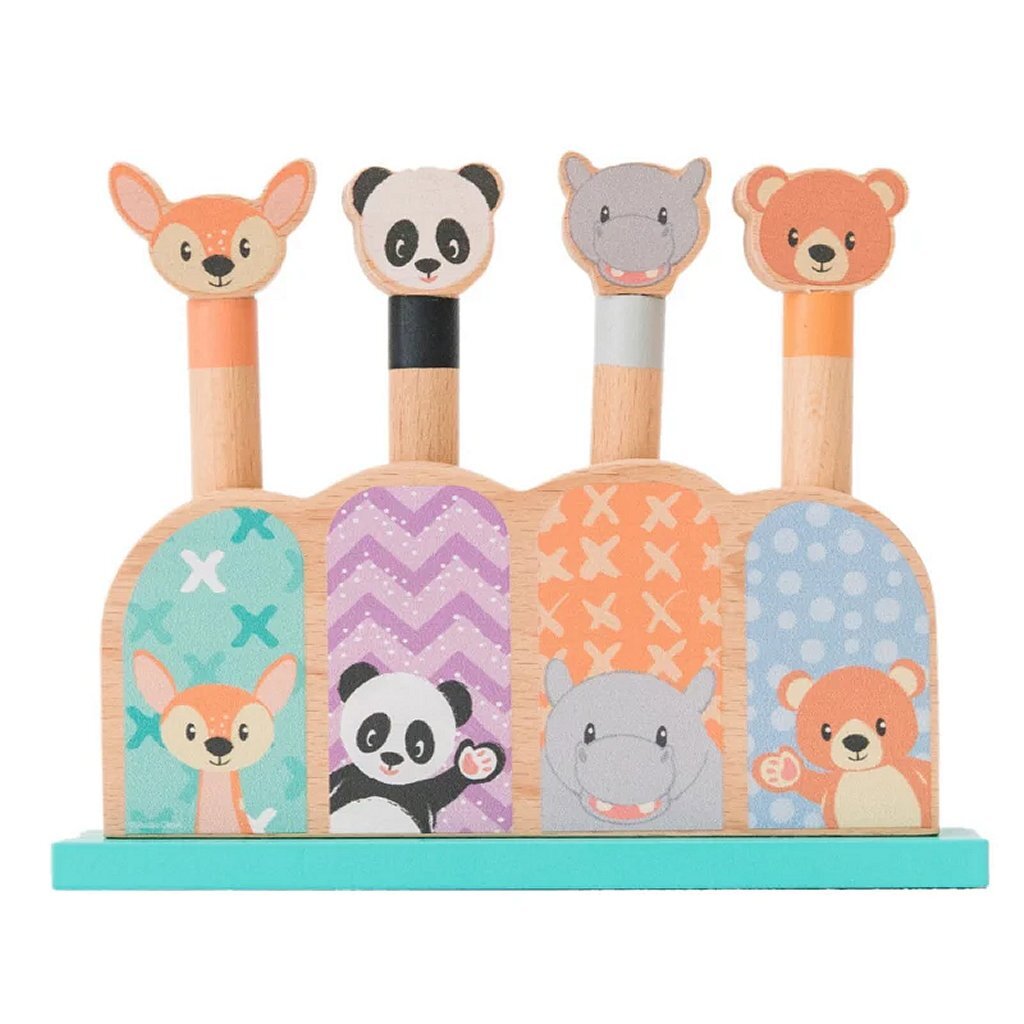 Studio circus houten pop-up dieren