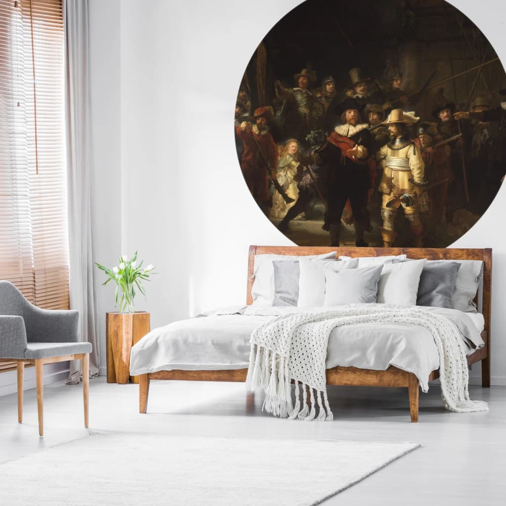 Wallart behangcirkel the night watch 190 cm