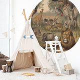 Wallart behangcirkel animals of africa 190 cm