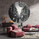 WallArt WallArt Behangcirkel Hong the Old Days 142,5 cm