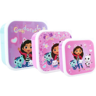 Vadobag gabby's poppenhuis broodtrommel 3-in-1 fresh bites