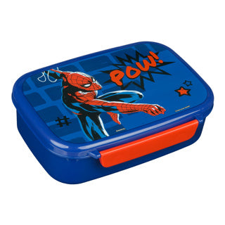 Spiderman lunchbox blauw rood