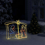 Vidaxl kerstdecoratie kerststal 240 led's 116x41x87 cm