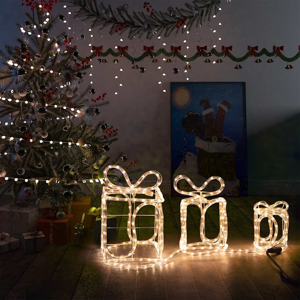 Vidaxl kerstverlichting voor binnen en buiten cadeaudozen 180 led's